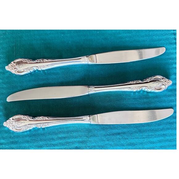 Oneida Community Brahms Glossy Stainless Dinner Knives-Set of 3! - Picture 3 of 3